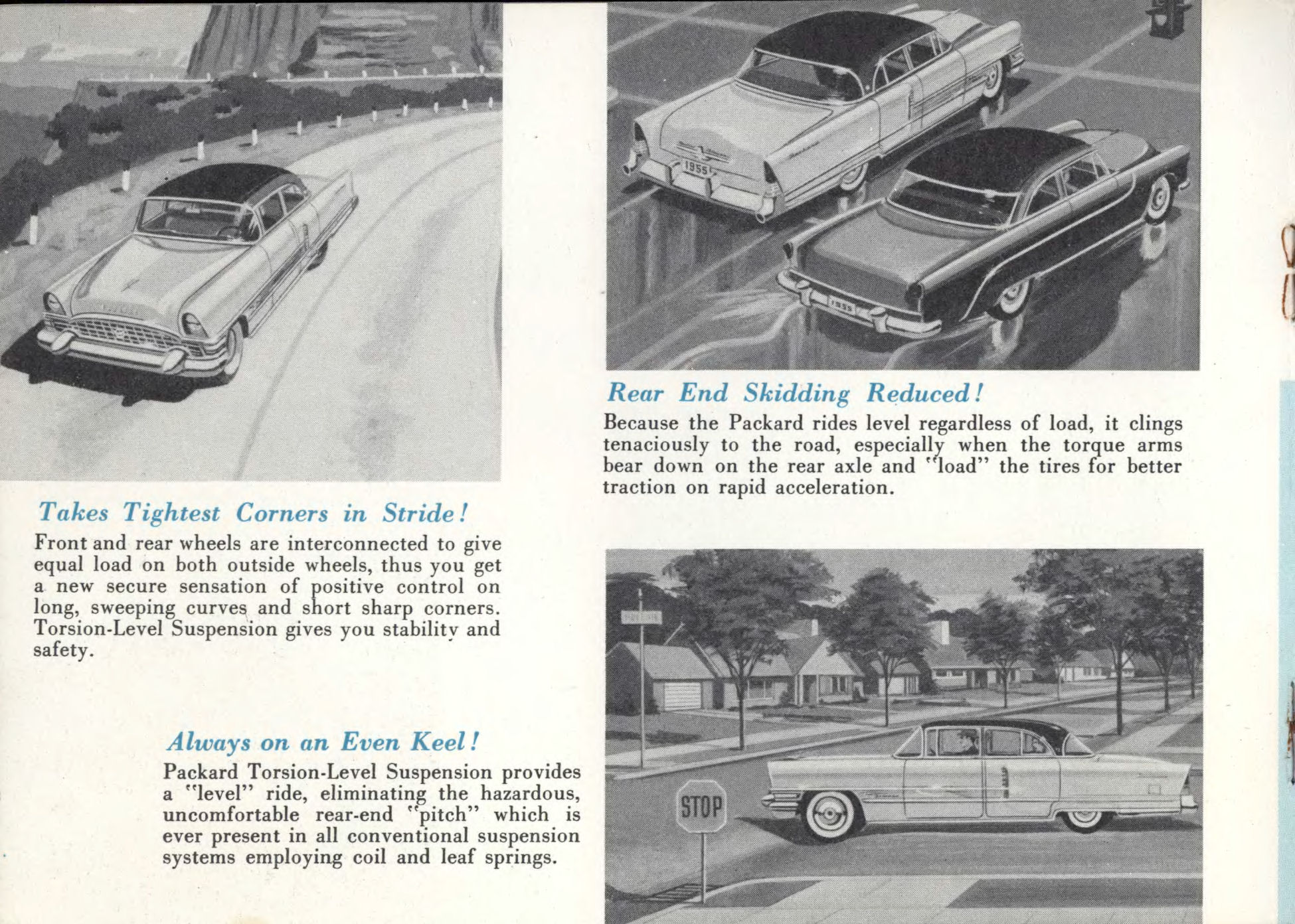 1955 Packard Torsion Ride Brochure Page 2